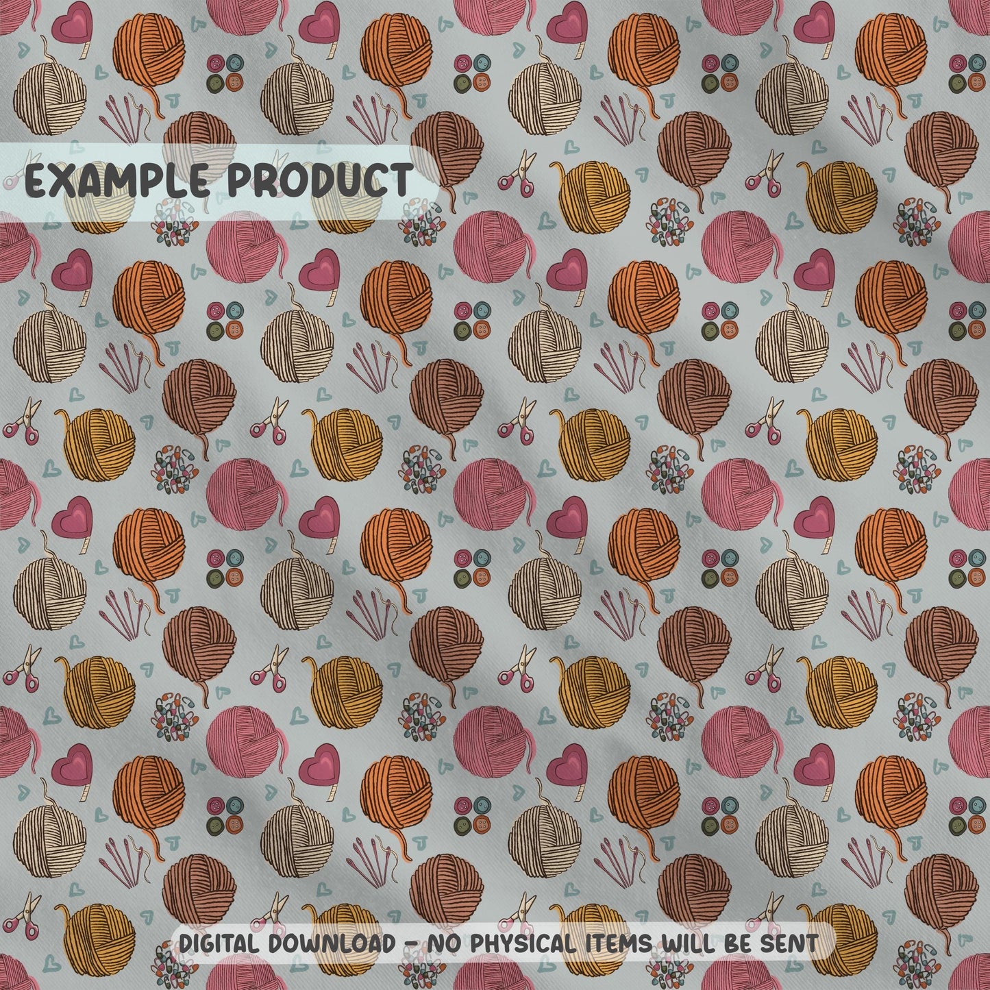 Yarnspiration Seamless Pattern PNG File