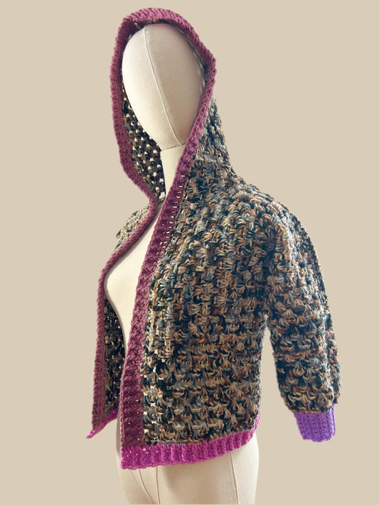 Pink Camo Kids Cardigan