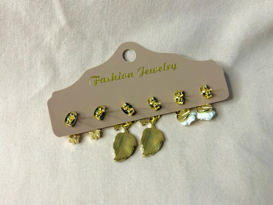 Spring Floral Dangle Earring Set