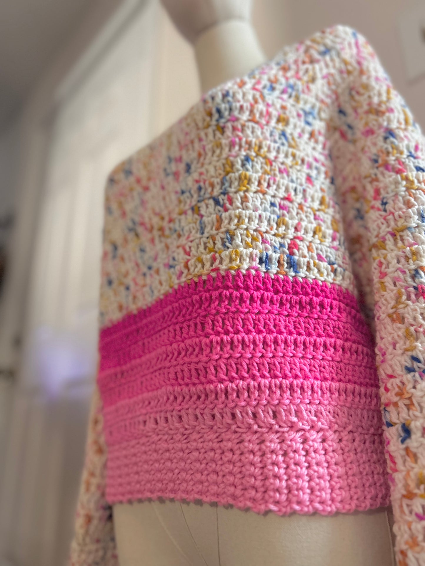 Birthday Cake Crop Sweater
