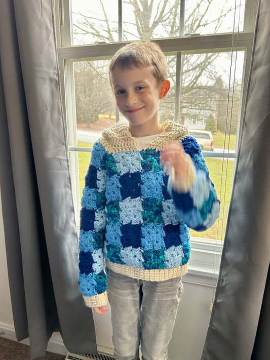 Boys Yamaha Blue Sweatshirt