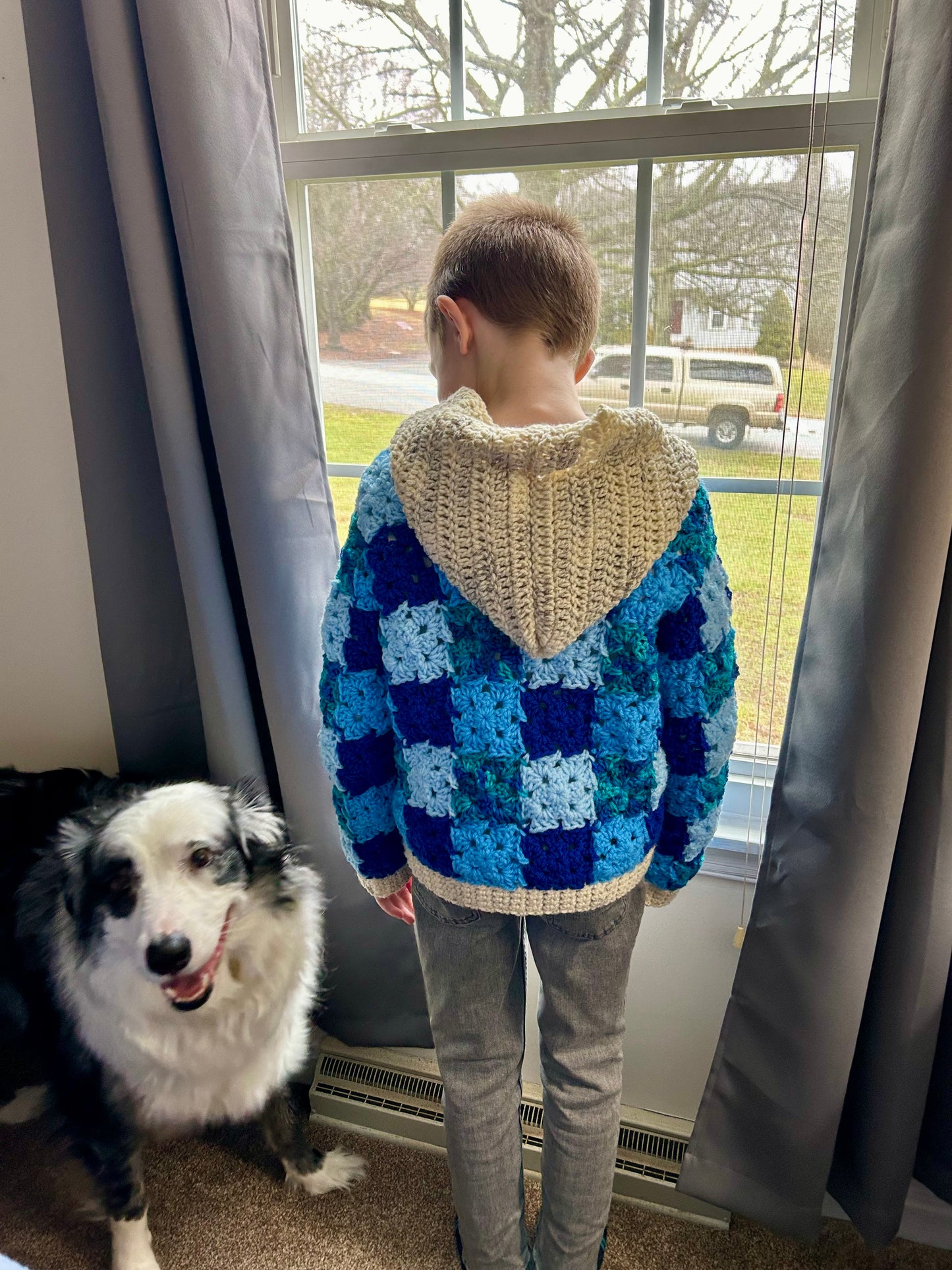 Boys Yamaha Blue Sweatshirt