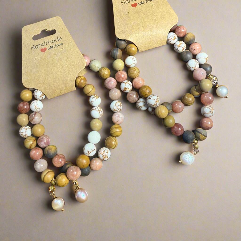 Pearl Charmed Friendship Bracelets