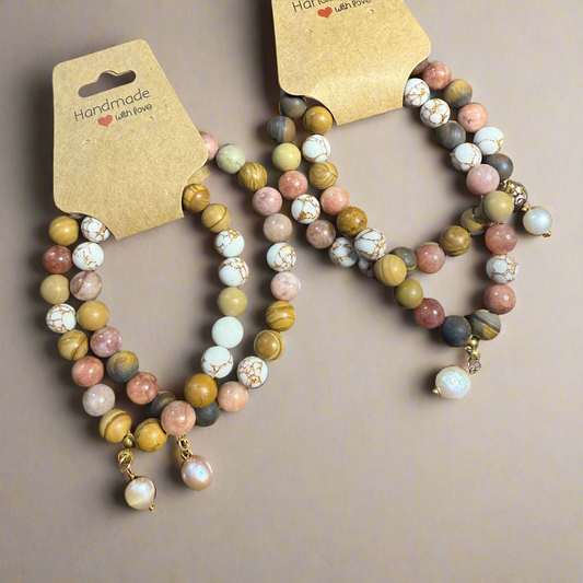 Pearl Charmed Friendship Bracelets