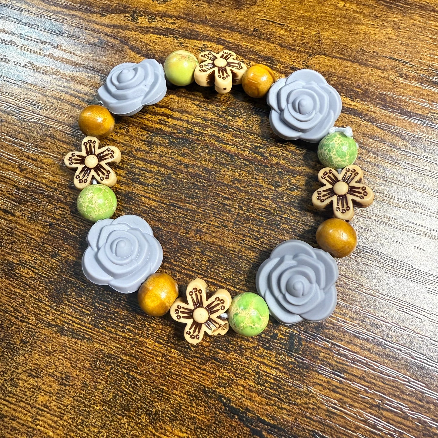 Silicon Flower Stretch Bracelets