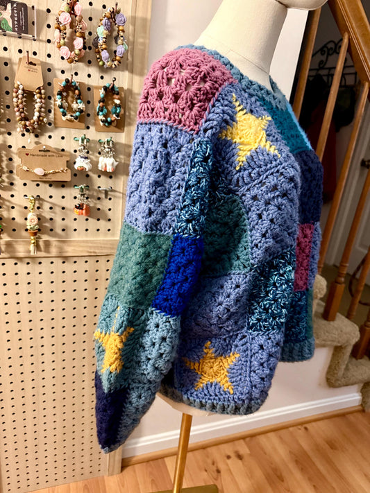 Oversized Starry Night Sweater