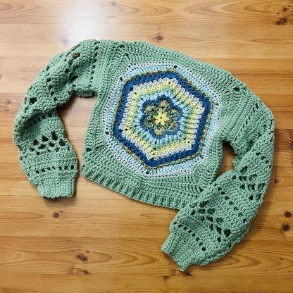 Hidden Flower Reversable Woman's Sweater