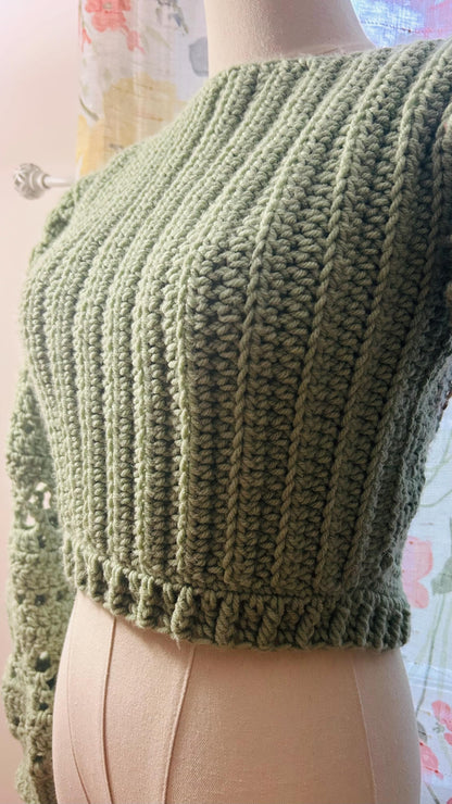 Hidden Flower Reversable Woman's Sweater