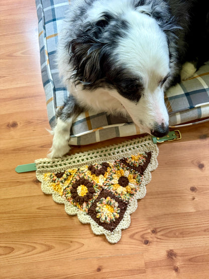 Flower Power Patchwork Dog Bandana