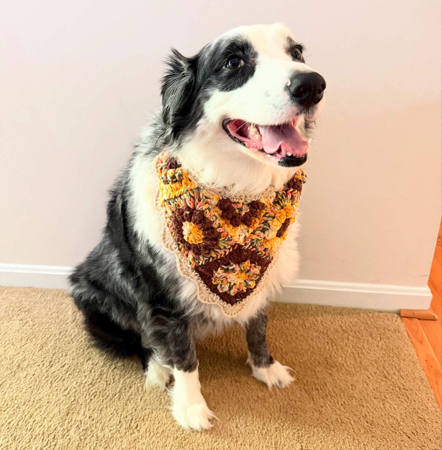Flower Power Patchwork Dog Bandana