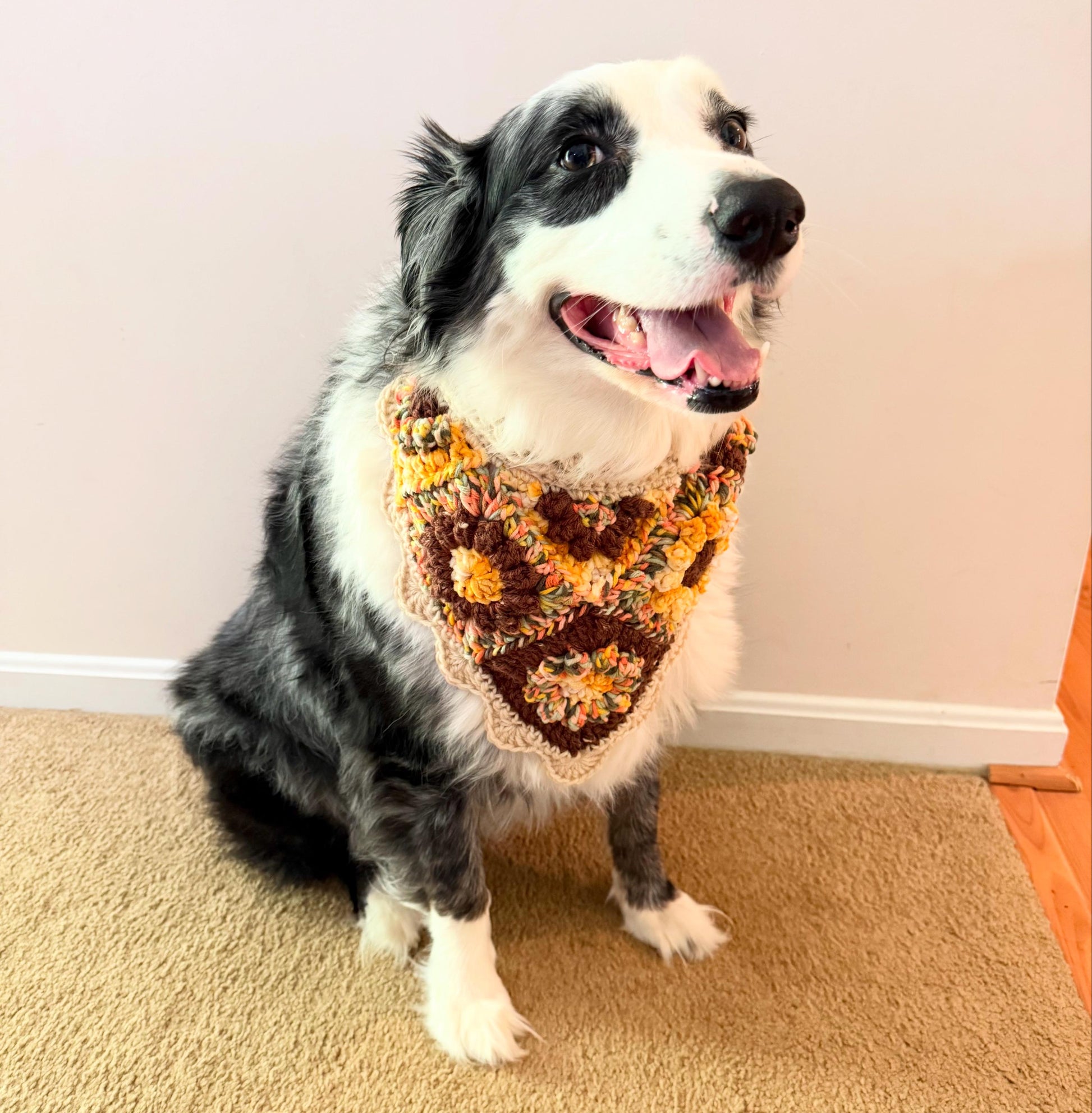 Flower Power Patchwork Dog Bandana