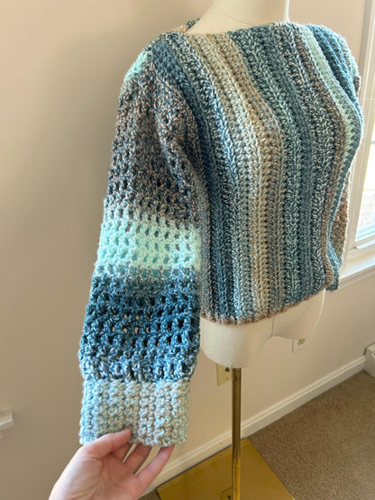 Aqua Blue Woman's Sweater