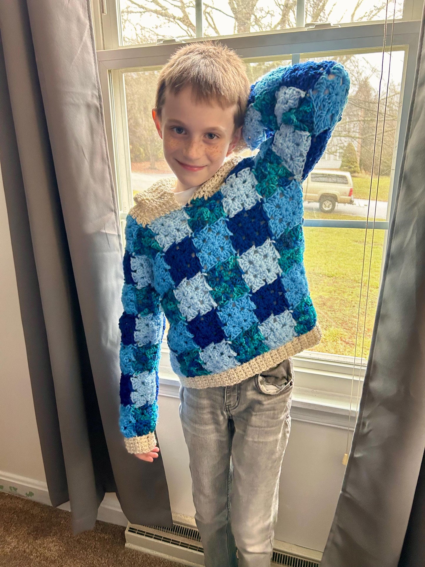 Yamaha Blue Kids Sweatshirt