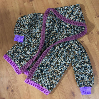 Pink Camo Kids Cardigan