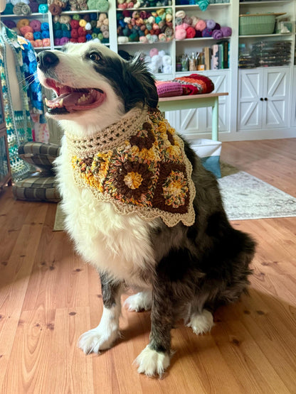 Flower Power Patchwork Dog Bandana