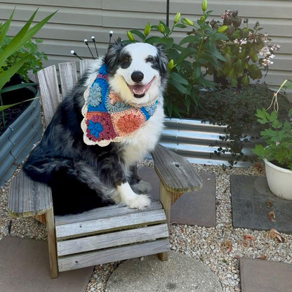 Blooming Patchwork Dog Bandana
