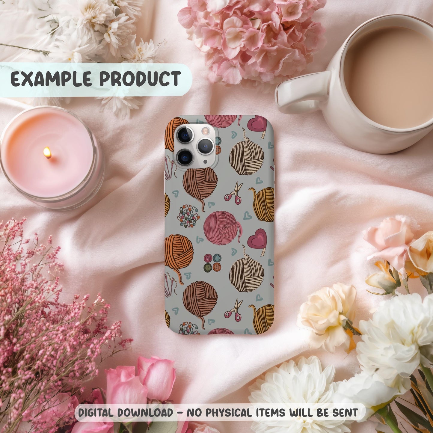 Yarnspiration Seamless Pattern PNG File