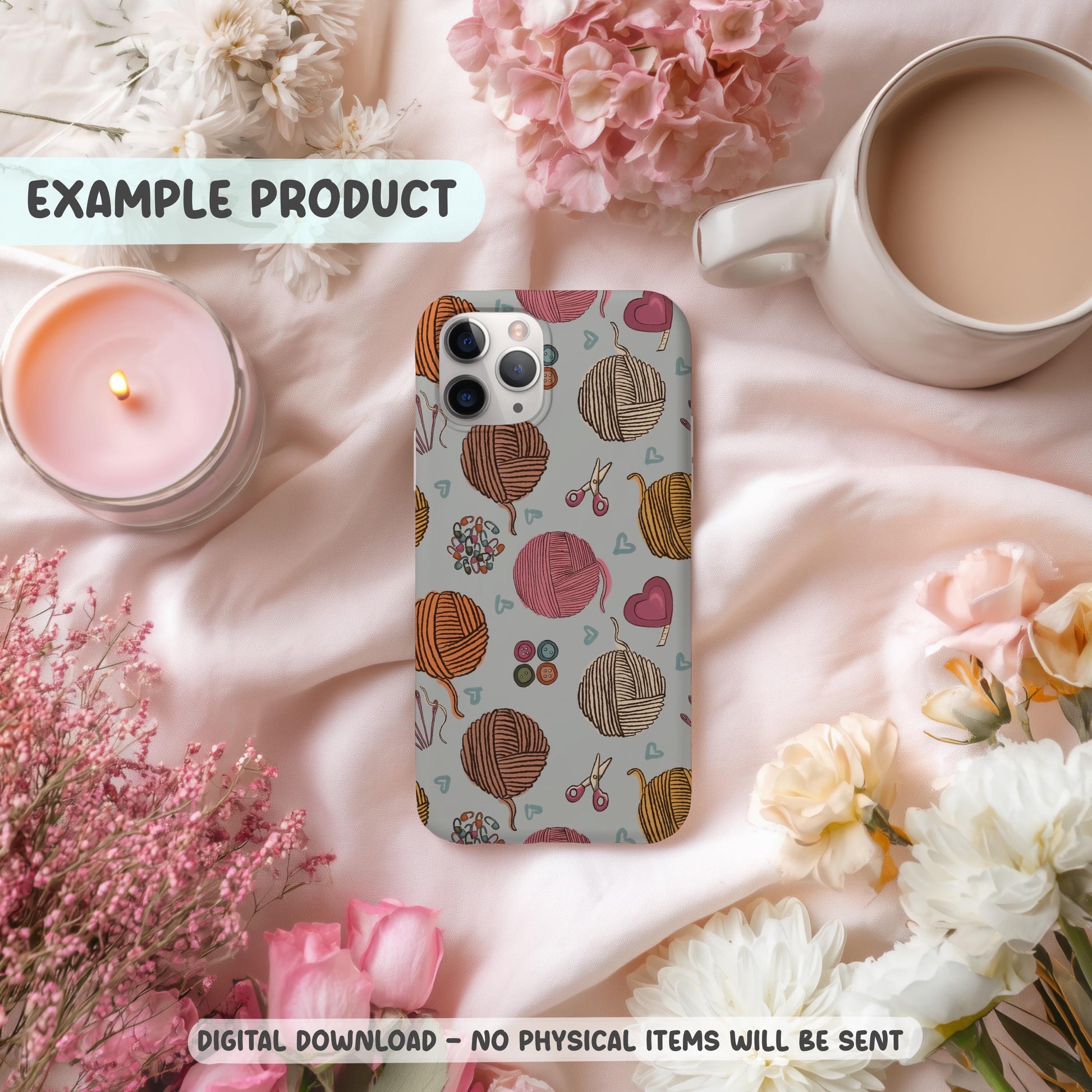 Yarnspiration Seamless Pattern PNG File